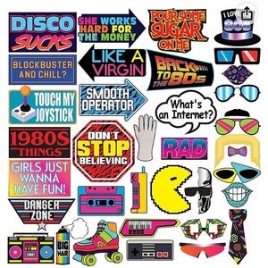 80s photo props